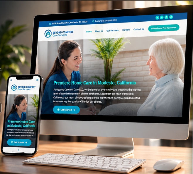 Beyond Comfort Care Services shown in portfolio
