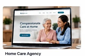 Home care website design example